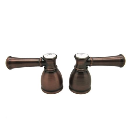 DURA FAUCET DESIGNER BELL STYLE LEVER HANDLES - OIL RUBBED BRONZE DF-RKL-ORB